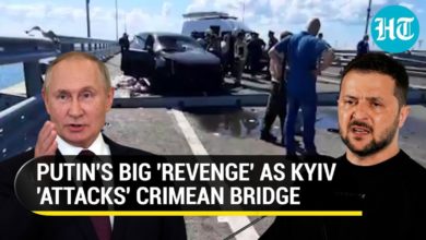 यूक्रेन द्वारा क्रीमिया पुल पर बम गिराए जाने से रूस में आग की लपटें;  पुतिन ने काला सागर अनाज सौदा ख़त्म किया